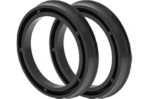 Hihaha Car Wheel Hub Centric Rings Wheels Center Shaft Shock Absorbing Hubrings Durable Polycarbonate OD 74.1mm to ID 57.1mm 2 Pcs Black