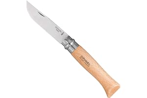 Opinel Inox Messer Erwachsene Blister 2541219 N° 09, Natur