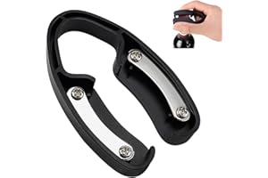 QCWWY Capsule à Vin Magnétique, Lames en Acier Inoxydable pour Bouteilles de Vin capsule à Double Lame Accessoires D'ouverture de Bouteille de Ouvre-bouteille de Facile(le noir)