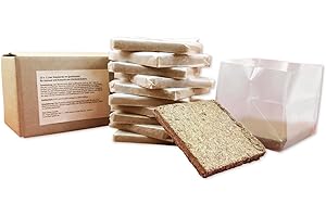 FEEL GREEN 10 Stück x 1 Liter Gepresste Kokoserde Blumenerde Mit Nährstoff-Mix, Quelltöpfe Für Kräuter, Torffrei, Anzuchterde, Zur Anzucht Von Stecklingen, Sämlingen Und Saaten