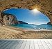 Produktbild Beautiful Sommer weißen Strand ionischen Meer lefkada Höhle Wand Wandbild Foto Tapete, weiß, XX- Large (W) 3000mm x (H 2400mm
