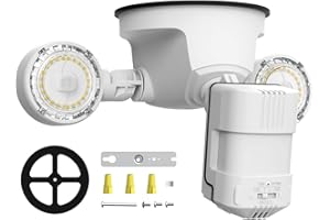 SANSI LED Exterior con Sensor de Movimiento 15W 2000LM, Foco Proyector LED IP65 Impermeable LED Seguridad Floodlight, Focos LED Exterior 5000K para Terraza, Jardín, Patio, Garaje
