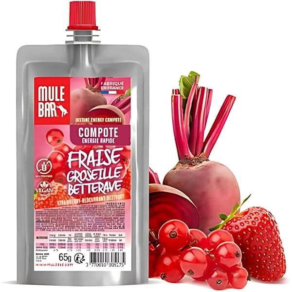 Mulebar Energie-Gel Kirsche – Vegan, Glutenfrei, Wiederverwendbare Tube, 37g