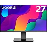 KOORUI Écran PC 27 Pouces Full HD (1920 x 1080), IPS, 16:9, 75Hz, 5ms, VGA et HDMI, Mode Faible lumière Bleue, Grand angle de