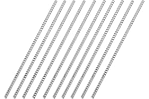 sourcing map 304 3mm x 150mm Solid Round Rods för DIY, 10 stycken