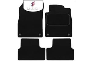 BCM Car Mats - Compatible with Vauxhall Astra 2010-2015 (Includes GTC) - Carpet - Fully Tailored Floor Mat - Anti-Slip Granulated Backing - Black Trimming - 4 Piece Non-Slip