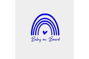 EDELFOLIEN Baby on Board Aufkleber | Autoaufkleber Autofahrt mit Baby Kinder an Bord Warnschild Fahrzeug mit Baby Sicherheit für die Familie (oilslick Hologrammfolie)