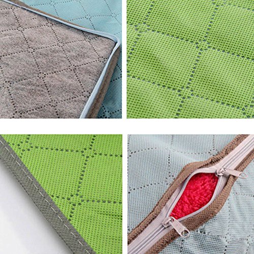 De feuilles 3 Pcs Bamboo Charcoal Große Faltbare Aufbewahrungsbox Kleideraufbewahrung für Decke Kissen Kleidung - 3