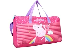 mybagstory - Świnka Peppa - Dzieci - Szkoła - Przedszkole - Przedszkole - Żłobek - Torba dziewczęca, Rozmiar 40 cm - Regulowany pasek, czarny, Bagaż dla dzieci