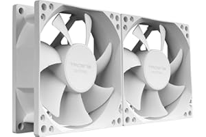 Tacens Anima AF8X2, Kit 2x Ventole 80mm, Funzionamento Ultra Silenzioso, Cuscinetti FLUXUS, Flusso d’Aria Ottimizzato, Struttura Rinforzata Anti-Vibrazione, Prestazioni Termiche Efficienti, Bianco