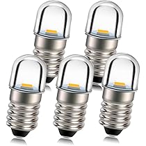 2X 10X E10 LED Ersatz Beleuchtung 6V Birne Lampe Warmweiß