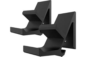 Geekria - Supporto per cuffie in alluminio, supporto da parete, compatibile con Xböx One, PS5, PS4, controller, adatto per la maggior parte delle cuffie da gioco di grandi dimensioni (2 pezzi)