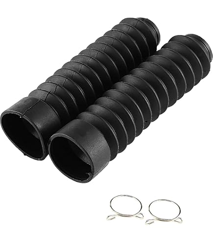 Paire de soufflets de fourche Diam Int 50mm Longueur 225mm Moto