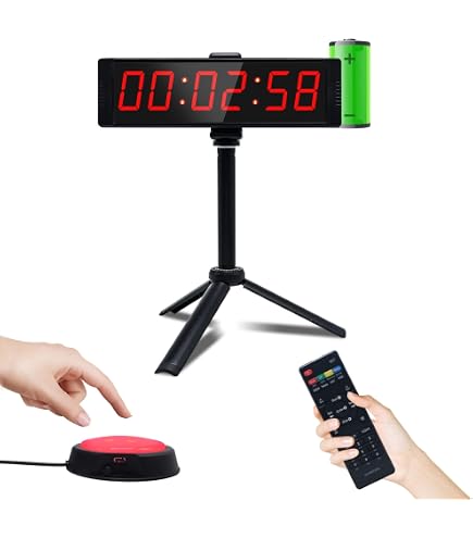 Timer Digitale Per Allenamenti Con Display LED 1.5'' E Telecomando - Cronometro Conto Alla Rovescia E Funzione Tabata