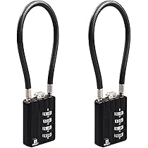 Lucchetto A Combinazione A Testa Di Cavallo - Serratura Mini Per Armadietti, Bagagli E Cassetti, Ripristinabile - Foto 3