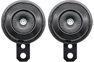 WOGENTHRIVE 2 Pcs Horn, Motorcycle Horn Motorbike Horn, Universal Horn Loud Motorbike Horn, Bike Horn Car Horns Loud, Horns For Motorbike Bike Dirt Bike Moped Scooter