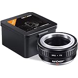 K&F Concept - Adaptador de Lentes, Adaptador de Objetos Compatible Bayoneta de Cobre para Lente M42 de cámara Fujifilm FX (M4