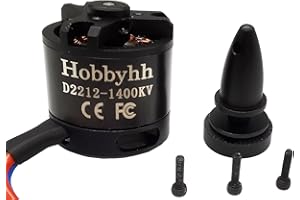 FLYCOLOR Hobbyhh 2212 Motore brushless kv1400 Supporta 2-4s e adatto per voli in avanti e indietro con ala fissa