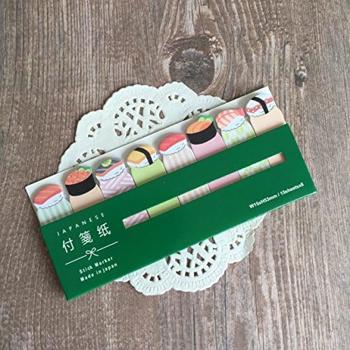 Japanese Sticky Notes Tabs - Stick Marker - Sushi Food Design - Self Stick Note