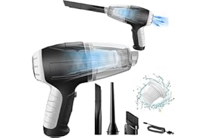 AHYBZN Handstaubsauger Akku Kabelloser Handstaubsauger,9000PA Starker Handstaubsauger mit 3 Düsen,tragbarer Mini Staubsauger für Zuhause,Auto,Büro,Tierhaare