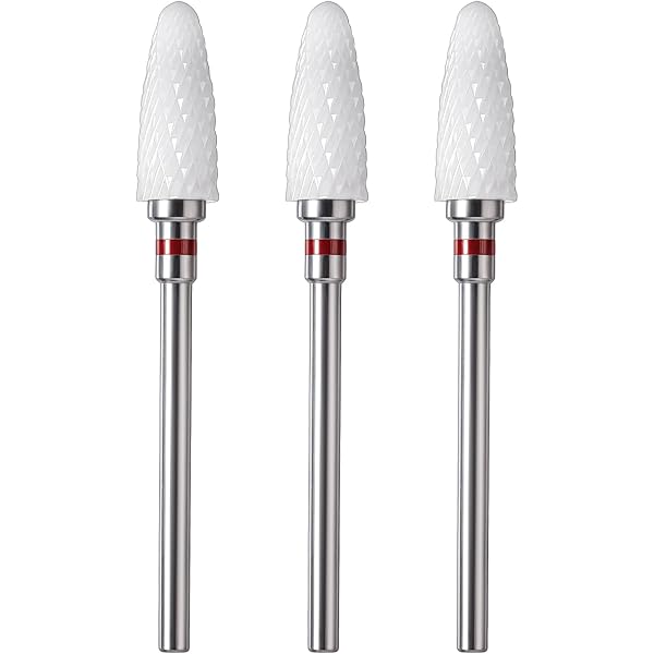 Keramik-Schleifbits-Set Für Nagelschleifer – 4 Verschiedene Köpfe, Zum Gel Entfernen & Polieren