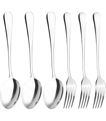 Oneida Satin STAFFORD Stainless Flatware 5 Piece Hostess Serving Set Spoon Fork