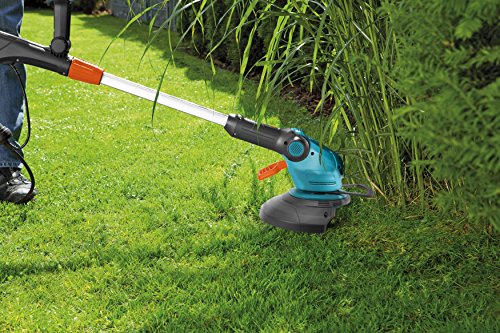 Gardena 9807-20 Trimmer EasyCut 400/25, mit verstellbarem Zusatzgriff, anpassbarer Teleskopstiel, abwinkelbarer Stiel, Pflanzenschutzbügel (Leistung: 400W, Arbeitsbreite: 25cm, Gewicht: 2.9 kg) - 5