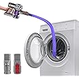 Flexible Tumbler Dryer Lint Vacuum Extension Hose Compatible with Dyson V15 V12 V11 V10 V8 V7 V6 Vacuum Cleaner Dyson Extension Hose, Tumble Dryer Lint Vacuum Attachments + V6/V7 Adapter, 85cm