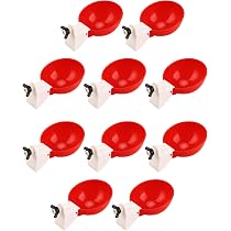 Abreuvoir Automatique Volaille - Lot De 10, Pour Poules, Canards, Oies, Rouge, Plastique