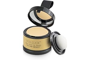 VOLLUCK Root Touch up Powder 4g – Covers Grey Roots & Conceals Thinning Hair, Hairline Powder for Men & Women – Natural Look, Easy to Use & Compact for Quick Touch Ups (Light Blonde)