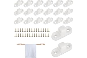 AOROPS Ojales para Toldos de Caravana y Autocaravana, 20 Ojales para Toldo para Autocaravanas y Caravanas, Montaje Vertical y Horizontal con 40 Tornillos (Horizontal)