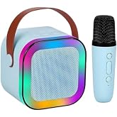 K12 Kablosuz Bluetooth Hoparl&ouml;r Karaoke Mikrofon 5 Ses Efektli Rgb Hd Stereo Ses Usb/Sd/FM
