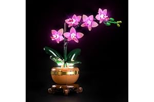 BrickBling Kit d'éclairage compatible avec Lego 10343 Mini Orchid Botanical Collection (pas de modèle), kit d'éclairage LED compatible avec Mini Orchid 10343