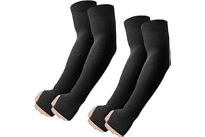 fuinloth Manicotti con foro per pollice Braccia per Uomo e Donna, Ideali per Sportivi Padel Basket Pallavolo