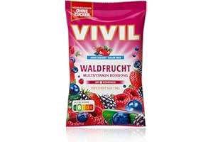 VIVIL Bonbons multivitaminés aux fruits des bois sans sucre | 120 g
