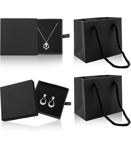 Lot 3 Boîtes Cadeau Rose Avec Nœud - Boîtes Bijoux Élégantes Pour Bagues Et Petits Objets