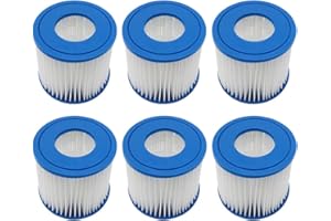 YanBan Swimming Pool Filter Cartridge Compatible with Best-way 58381 Filter Pump, Pack of 6 Repalcement Filter Compatible with Flowclear Type I