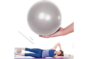 Lanjue Pelota Pilates, 25 cm Pelota de Gimnasia Suave Antideslizante, Pelotas para Yoga para Abdominal y Hombros Entrenamiento Equilibrio Deportes Pilates