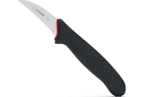 Giesser since 1776 - Made in Germany - PrimeLine, Coltelli per sbucciare, 6 cm, nero, inossidabile, lavabile in lavastoviglie, Coltello Verdure affilato con manico antiscivolo