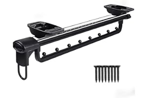 Barra extensible para ropa, MAFAGE Garderobenauszug hosenhalter ausziehbar verstellbarer hosenhalter für kleiderschrank herausziehen kleiderbügel (362mm)