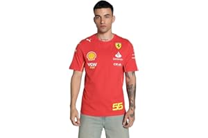 PUMA Camiseta Carlos Sainz Scuderia Ferrari 2024 para Hombre - Rojo Quemado
