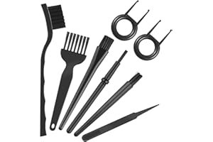 PEOVLVN Zestaw do czyszczenia klawiatury, 8 sztuk, antystatyczne pędzle ESD, pędzle nylonowe, zestaw pędzli do czyszczenia klawiatury, klawiatury, klawiatury, tabletu