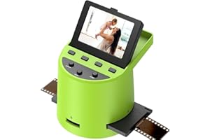 DIGITCONVERT Digital Film Scanner, Escáner de Películas Negativos y Diapositivas a JPEG (35 mm, 126, 110, Super 8 y 8 mm), Pantalla LCD inclinable de 3,5", Se Conecta a Dispositivos móviles vía WiFi