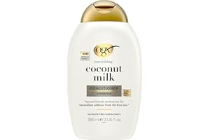 OGX Nourishing with Coconut Milk Hydrating Conditioner, Intensely Moisturizes for Immediate Softness from the First Use, Sulfate Free, 385ml