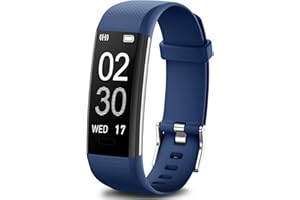 Runlio Fitness Tracker with Heart Rate Monitor,Sleep Monitor with 14 Sports Mode,Activity Tracker with Step and Calories Counter,IP67 Waterproof with Stopwatch Pedometer for Kids,Women and Men V2.0