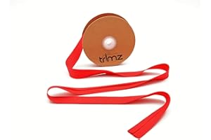 Trimz Poly Cotton Bias Binding, Red, 25mm x 20m