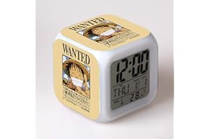 ZZTX FASHION Des gamins Dessin animé Chambre Numérique Réveil Chevet Veilleuse La musique Réveillez-vous Mignonne Réveil Silencieux Bureau Réveil Cadeau pour Accueil Les enfants Garçons Filles Les adolescents,G