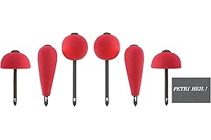 blntackle76 Set Pop Up Kit rot von Jenzi 3-6 STK Auftriebskörper Dead Bait Hecht Köderfisch +Angelschere o. gratis Petri Aufkleber