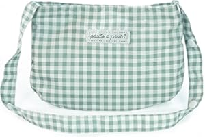 Pasito a pasito - Bolsa para muñecas Tom Vichy Verde