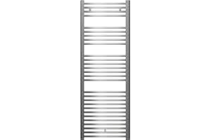 FACULA Fácula - Radiador Toallero DE Agua Ocean Cromado 1420x500mm | (NO Eléctrico) | 3 Soportes+purgador | Conexiones 3x1/2